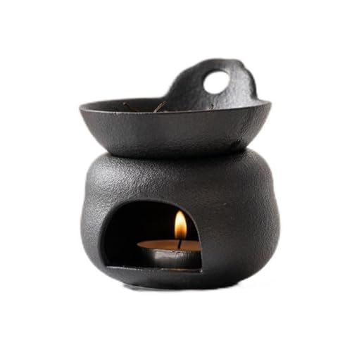 Warmself Aromalampe Teelichthalter aus Keramik Duftlampe aus Keramik Wachsschmelzbrenner Split Design Schwarz Warmself Aromalampe Teelichthalter aus Keramik Duftlampe aus Keramik Wachsschmelzbrenner Split Design Schwarz von Warmself
