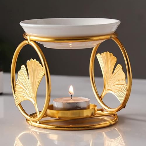 Warmself Golden Ginkgo Blatt ätherisches Öl Brenner Aromatherapie Aroma Diffusor Kerze Teelicht Öl Wärmer Yoga Spa Home Schlafzimmer Dekor Geschenk Warmself Golden Ginkgo Blatt ätherisches Öl Brenner Aromatherapie Aroma Diffusor Kerze Teelicht Öl Wärmer Yoga Spa Home Schlafzimmer Dekor Geschenk von Warmself
