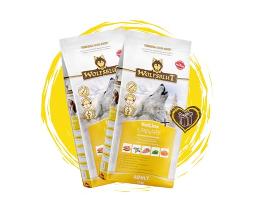 Wolfsblut Vetline Hundefutter - Urinary, 2x12kg - Sparbundel, Sparpaket - inklusive Warnicks Tierfutterservice Hundesnack Goodie von Warnick´s Tierfutterservice