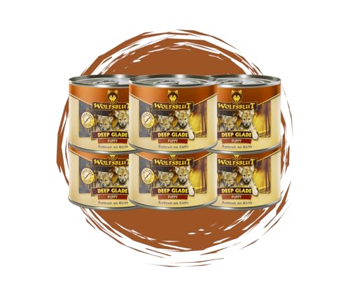 Warnicks Tierfutterservice Wolfsblut Deep Glade Puppy Nassfutter für Welpen mit Rothirschfleisch (6 x 200g) von Warnick´s Tierfutterservice