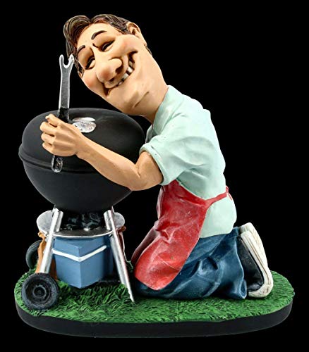 Warren Stratford Funny Job Karikatur Figur - Grill König | Witzige Dekofigur, Statue, Skulptur, Motiv, Sammelfigur, H 16 cm von Warren Stratford