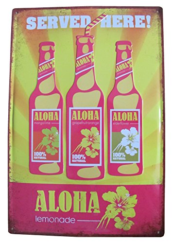 Warsteiner - Aloha Lemonade - Served here - Blechschild 25 x 37 cm von Warsteiner