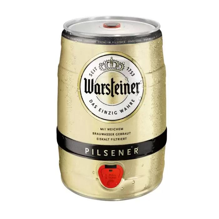 Warsteiner Bier Pils 5 l Party-Fass mit Zapfhahn von Warsteiner