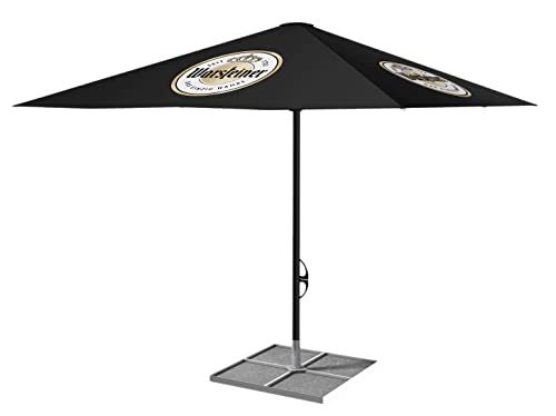 Warsteiner Sonnenschirm 3 Meter rund schwarz von Warsteiner