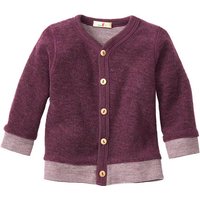 Baby-Jacke aus Schurwoll-Frottee, mauve-melange von Waschbär