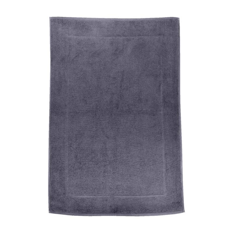 Badvorleger aus reiner Bio-Baumwolle, schiefer 50 x 70 cm von Waschbär