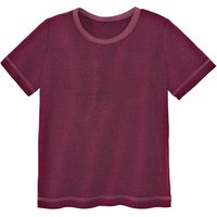 Kurzarmshirt, bordeaux von Waschbär