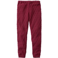 Strick-Leggings aus reiner Bio-Baumwolle, cassis von Waschbär