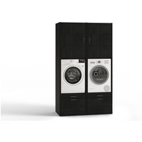 Waschturm Waschmaschinenschrank »Original«, BxHxT: 134 x 233 x 65,4 cm - schwarz von Waschturm