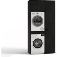 Waschturm Waschmaschinenschrank »Slimline«, BxHxT: 112 x 233 x 65,4 cm - schwarz von Waschturm