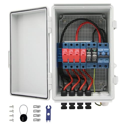 Solar 4/6 String Pv Combiner Box, 15a Nennstromsicherung Und 2p 63a Leistungsschalter, Ip65 Waterprooffor, On/Off Grid Solar Panel System,4in1 Solar 4/6 String Pv Combiner Box, 15a Nennstromsicherung Und 2p 63a Leistungsschalter, Ip65 Waterprooffor, On/Off Grid Solar Panel System,4in1 von Wasd3Pods