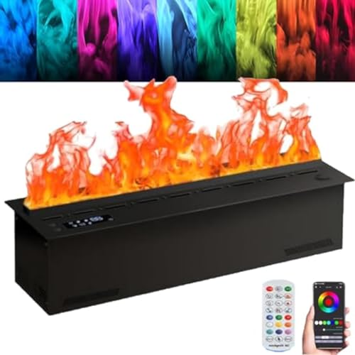 Wasd3Pods Elektrischer 3D-Wasserdampfkamin, Simulierte Sprühflamme, 25–30 cm Höhenverstellbar, LCD-Display + Flammeneinstellung, Mit Fernbedienung, Automatische Wasserbefüllung,50cm Wasd3Pods Elektrischer 3D-Wasserdampfkamin, Simulierte Sprühflamme, 25–30 cm Höhenverstellbar, LCD-Display + Flammeneinstellung, Mit Fernbedienung, Automatische Wasserbefüllung,50cm von Wasd3Pods