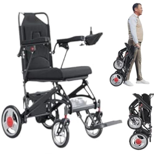 Wasd3Pods Leichter Elektrorollstuhl Für ältere Menschen, Ultraleichter Elektrorollstuhl (15,8 Kg), Elektrorollstuhl Für Behinderte, Maximale Tragkraft 100 Kg,20A von Wasd3Pods