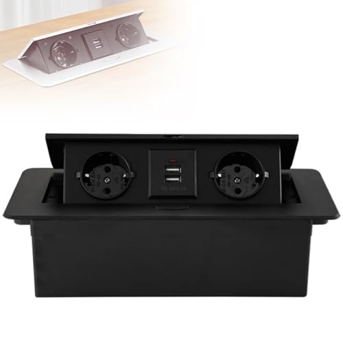 Wasd3Pods Pop up Countertop Socket,Dual USB Typ C Hidden Type Table Socket,Office Kitchen Cabinet Desktop Outle,Embedded USB Charging Cconference Table Socket,Black Wasd3Pods Pop up Countertop Socket,Dual USB Typ C Hidden Type Table Socket,Office Kitchen Cabinet Desktop Outle,Embedded USB Charging Cconference Table Socket,Black von Wasd3Pods