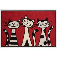 wash+dry by Kleen-Tex Fußmatte "Three Cats", rechteckig von Wash+dry By Kleen-Tex