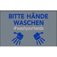 wash+dry by Kleen-Tex Teppich "Bitte Hände Waschen", rechteckig von Wash+dry By Kleen-Tex