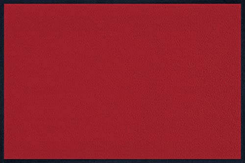 Wash+Dry Fußmatte, Scarlet 40x60 cm, innen und außen, waschbar, rot von Wash+Dry