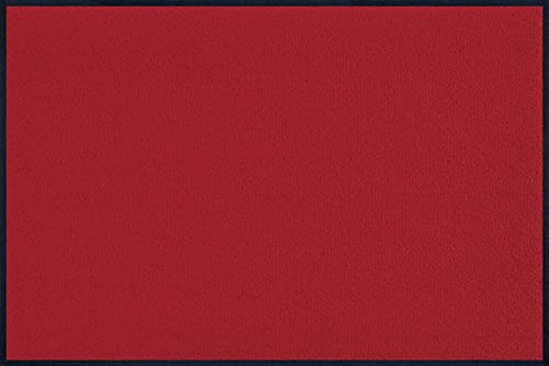 Wash+Dry Fußmatte, Original Scarlet, innen und außen, waschbar, rot (60x90cm) von Wash+Dry