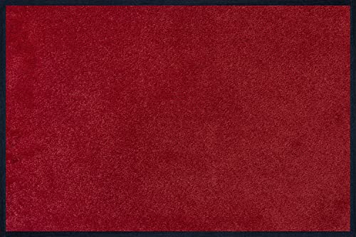 Wash+Dry Fußmatte, Regal red 40x60 cm, innen und außen, waschbar, rot von Wash+Dry