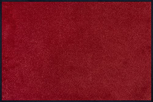 wash+dry Fußmatte, Regal Red 60x90 cm, innen und außen, waschbar, Rot von Wash+Dry