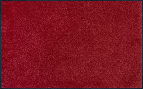 wash+dry Fußmatte, Regal Red 75x120 cm, innen und außen, waschbar, Rot von Wash+Dry