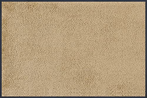 wash+dry Fußmatte, Sahara 60x90 cm, innen und außen, waschbar, Beige von Wash+Dry