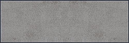 wash+dry Cool Grey Fußmatte, Polyamid, grau, 60x180cm von Wash+Dry