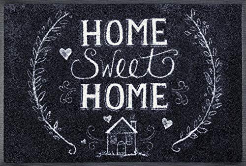 wash+dry Fußmatte Chalky Home, 50x75 cm, innen und außen, waschbar, Bunt von Wash+Dry
