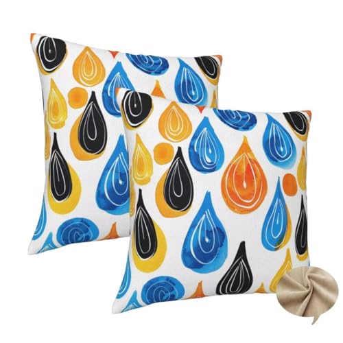 2er Set Kissenbezug 50x50 cm Sofa Kissen Karikatur Kissenhülle, Weicher Kissenbezug Niedlich Dekokissen mit Verstecktem Reißverschluss, Couchkissen Pillow Case für Bett Stuhl Wohnzimmer Deko -J141 2er Set Kissenbezug 50x50 cm Sofa Kissen Karikatur Kissenhülle, Weicher Kissenbezug Niedlich Dekokissen mit Verstecktem Reißverschluss, Couchkissen Pillow Case für Bett Stuhl Wohnzimmer Deko -J141 von Washifa