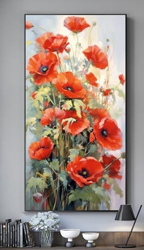 Mohnblume Diamond Painting Groß XXL 80x35 cm DIY Diamant Painting Bilder Erwachsene, Full drill Diamond Art Kinder, Mosaic Bastelset Kunst Malen Nach Zahlen Malerei Stickerei Set Home Wand Dekor R504 Mohnblume Diamond Painting Groß XXL 80x35 cm DIY Diamant Painting Bilder Erwachsene, Full drill Diamond Art Kinder, Mosaic Bastelset Kunst Malen Nach Zahlen Malerei Stickerei Set Home Wand Dekor R504 von Washifa