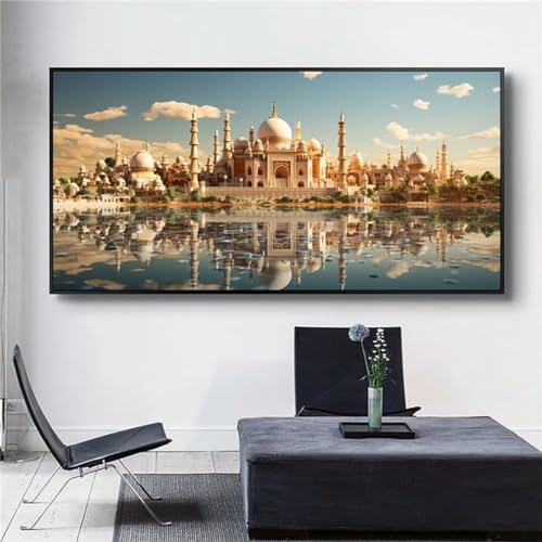 Taj Mahal Diamond Painting Groß XXL 160x60 cm DIY Diamant Painting Bilder Erwachsene, Full drill Diamond Art Kinder, Mosaic Bastelset Kunst Malen Nach Zahlen Malerei Stickerei Set Home Wand Dekor R588 Taj Mahal Diamond Painting Groß XXL 160x60 cm DIY Diamant Painting Bilder Erwachsene, Full drill Diamond Art Kinder, Mosaic Bastelset Kunst Malen Nach Zahlen Malerei Stickerei Set Home Wand Dekor R588 von Washifa