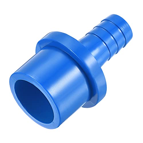 PVC-Rohr, PVC-Rohrverschraubung, 32 mm Widerhaken x 40 mm Außendurchmesser, gerader Rohradapter, Schlauch-Schnellverbinder, schwarz (Color : Blue, Size : 12mmx25mm) von WasiQghs