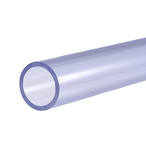 PVC-Rohr, starres rundes PVC-Rohr, 20 mm Innendurchmesser, 25 mm Außendurchmesser, 200 mm hohe Transparenz for Wasserleitungen, Aquarien, Aquarien (Color : Transparent, Size : 25.6mmx32mm) von WasiQghs