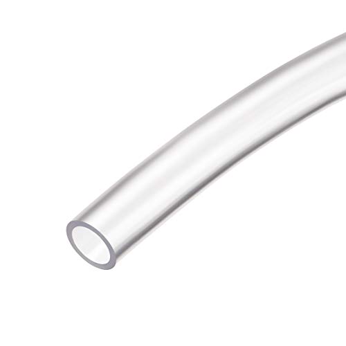 PVC-Rohr, transparenter PVC-Vinylschlauch, 16 mm (5/8 Zoll) x 19 mm (3/4 Zoll) Kunststoffrohr, flexible Wasserleitung, 3,3 Fuß (Color : Clear, Size : 8mm x 10mm) von WasiQghs
