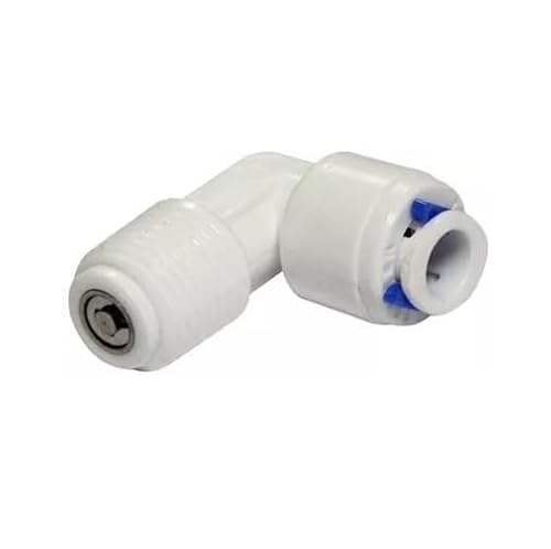 Eckeverbinder mit Rückschlagventil 1/8" Gewinde x 1/4" QC Eckeverbinder mit Rückschlagventil 1/8" Gewinde x 1/4" QC von WasserWelt