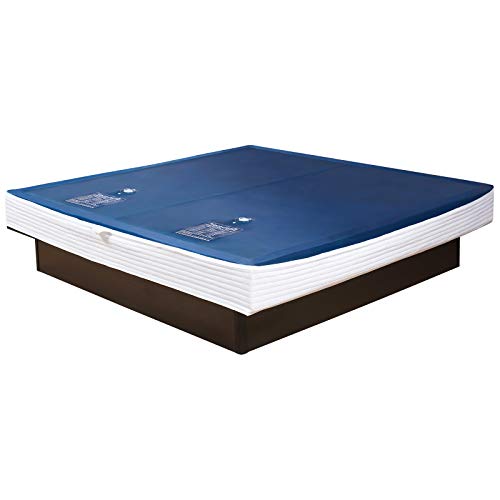 2xPremium Comfort Wasserkern inkl. Liner/Schutzfolie - Erneuerungsset für Wasserbett/Wasserbettmatratze Größe 200x210 cm Dual - Softside-Umrandung: innen keilförmig 20-23 cm - Beruhigung 0% / F0 von Wasserbetten-Palast