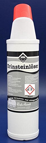 Wasserrose® 2x750ml URINSTEINLÖSER WC Reiniger SCHRÄGHALSFLASCHE Made IN Germany von Schutzmarke WASSERROSE