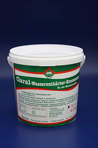 Wasserrose® 750 g CLARAL WASSERENTHÄRTER KALKLÖSER ENTHÄRTER MADE IN GERMANY von Schutzmarke WASSERROSE