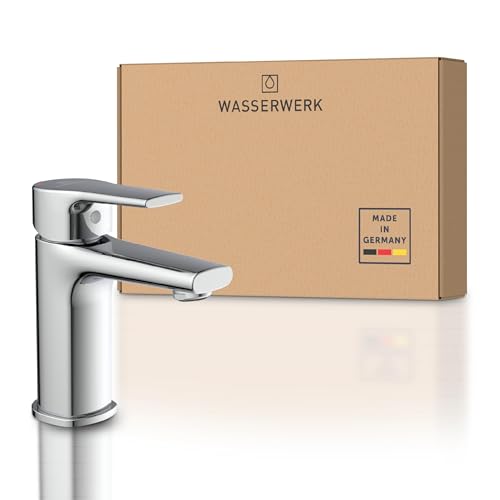 Wasserwerk Badarmatur WT13 | Armatur für Badezimmer Waschbecken | Wasserhahn Bad | Waschbeckenarmatur | Made in Germany | Chrom von Wasserwerk