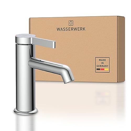 Wasserwerk Waschbeckenarmatur WT11 | Badarmatur für Waschbecken | Wasserhahn Bad | Waschtischarmatur fürs Badezimmer | Made in Germany | Chrom von Wasserwerk