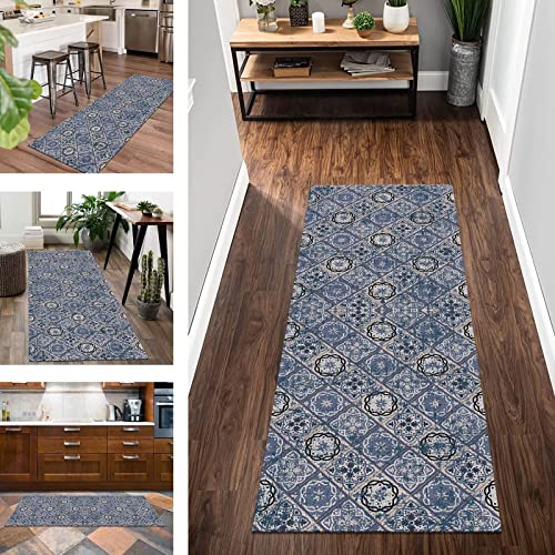 Küchenläufer Teppich Läufer Flur rutschfest Korridor Teppichläufer Waschbar 40X60CM Modern Blau Marokkanisch Flurläufer Teppich Küche Schlafzimmer Kinderzimmer Innen Wohnzimmer Meterware Fußmatten Küchenläufer Teppich Läufer Flur rutschfest Korridor Teppichläufer Waschbar 40X60CM Modern Blau Marokkanisch Flurläufer Teppich Küche Schlafzimmer Kinderzimmer Innen Wohnzimmer Meterware Fußmatten von Wassly