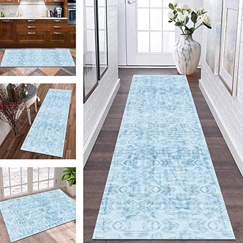 Läufer Teppich Lang Flur rutschfest Teppichmatten Küchenläufer 90X450CM Blau 3D Abstrakt Korridor Teppichläufer Waschbar Meterware Küchenmatten Teppich Anpassbar Wohnzimmer Schlafzimmer Esszimmer Läufer Teppich Lang Flur rutschfest Teppichmatten Küchenläufer 90X450CM Blau 3D Abstrakt Korridor Teppichläufer Waschbar Meterware Küchenmatten Teppich Anpassbar Wohnzimmer Schlafzimmer Esszimmer von Wassly