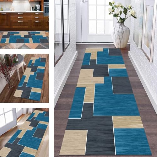 Teppich Läufer Flur Küchenteppich rutschfest Teppichmatten Polyester 90X250CM Läufer Lang Küchenläufer Korridor Teppichläufer Waschbar Meterware Flurteppich Matte Wohnzimmer Schlafzimmer Esszimmer Teppich Läufer Flur Küchenteppich rutschfest Teppichmatten Polyester 90X250CM Läufer Lang Küchenläufer Korridor Teppichläufer Waschbar Meterware Flurteppich Matte Wohnzimmer Schlafzimmer Esszimmer von Wassly