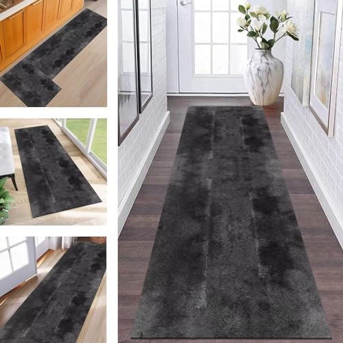 Teppich Läufer Lang Flur rutschfest waschbar Teppichmatte Küchenläufer 50X200CM Schwarz Korridor Läufer Teppich Anpassbar Küchenmat Meterware Flurteppich Dauerhaft Wohnzimmer Schlafzimmer Esszimmer Teppich Läufer Lang Flur rutschfest waschbar Teppichmatte Küchenläufer 50X200CM Schwarz Korridor Läufer Teppich Anpassbar Küchenmat Meterware Flurteppich Dauerhaft Wohnzimmer Schlafzimmer Esszimmer von Wassly