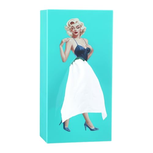 1 Stück Taschentücher Box mit Fliegendem Rock-Design, Kreative Taschentuchbox Kosmetiktücher Tissue Box mit einen Mädchen Taschentuchspender Tücherbox Spender Deko Blau 1 Stück Taschentücher Box mit Fliegendem Rock-Design, Kreative Taschentuchbox Kosmetiktücher Tissue Box mit einen Mädchen Taschentuchspender Tücherbox Spender Deko Blau von WatDenyFine