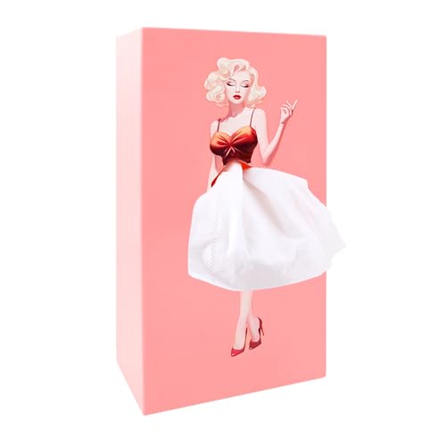 1 Stück Taschentücher Box mit Fliegendem Rock-Design, Kreative Taschentuchbox Kosmetiktücher Tissue Box mit einen Mädchen Taschentuchspender Tücherbox Spender Deko Pink 1 Stück Taschentücher Box mit Fliegendem Rock-Design, Kreative Taschentuchbox Kosmetiktücher Tissue Box mit einen Mädchen Taschentuchspender Tücherbox Spender Deko Pink von WatDenyFine