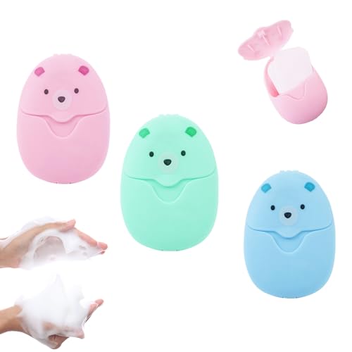 3 Stück Seifenbox mit 150 Seifenblätter, Reisen Gadget Seifenblätter für Unterwegs Travel Soap Mini Seife Hand Soap für Travel Essentials Gadgets Urlaub Must Haves Cute Stuff Seifendose Reise Vatertag 3 Stück Seifenbox mit 150 Seifenblätter, Reisen Gadget Seifenblätter für Unterwegs Travel Soap Mini Seife Hand Soap für Travel Essentials Gadgets Urlaub Must Haves Cute Stuff Seifendose Reise Vatertag von WatDenyFine