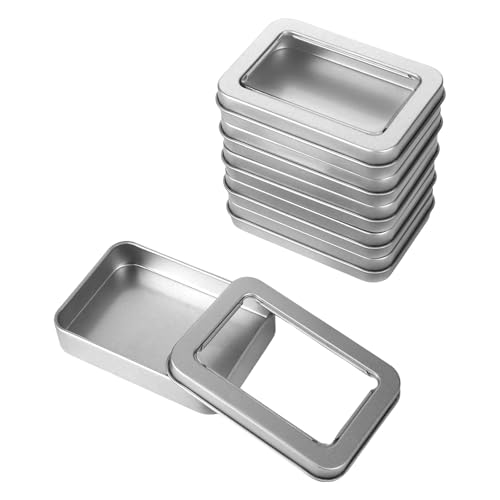 WatDenyFine 6 Stück Metalldosen mit Deckel, Storagebox Aufbewahrungsbox Blechdose Kleine Box mit Deckel Klein Aufbewahrungsbox Klein Metallbox Kleine Dosen Karten Boxen Blechdosen für Teile, Silber WatDenyFine 6 Stück Metalldosen mit Deckel, Storagebox Aufbewahrungsbox Blechdose Kleine Box mit Deckel Klein Aufbewahrungsbox Klein Metallbox Kleine Dosen Karten Boxen Blechdosen für Teile, Silber von WatDenyFine
