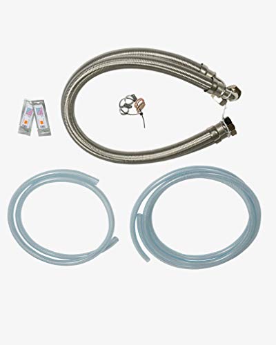 Water2buy EASY Installation Kit Stainless Steel Braided Hoses 1” (28mm) >Drain & Overflow Kit > Water Hardness Test Strip von Water2buy