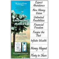 Wachsendes Geld, Wohlstand, Überfluss-Wasser-Segen-Aufkleber von WaterBlessings